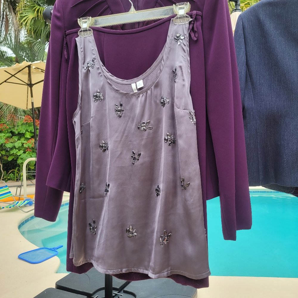 Anne Klein Purple/Mauve Classic Suit - Picture 5 of 5